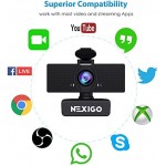 NexiGo N60 1080P Web Camera, HD Webcam with Microphone, Software Control & Privacy Cover, USB Computer Camera, 110-degree FOV, Plug and Play, for Zoom/Skype/Teams, Conferencing and Video Calling