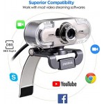 Webcam 1080P Full HD PC Skype Camera, PAPALOOK PA452 Web Cam with Microphone, Video Calling and Recording for Computer Laptop Desktop, Plug and Play USB Camera for YouTube, Compatible with Windows