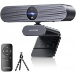 4K Webcam with Remote Control, DEPSTECH DW50 Sony Sensor Webcam with Mic, Noise-Canceling, AutoFocus, Low-Light Correction, Privacy Cover, Streaming Web Camera for Zoom/OBS/Teams/PC/Mac/Laptop/Desktop
