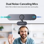 4K Webcam with Remote Control, DEPSTECH DW50 Sony Sensor Webcam with Mic, Noise-Canceling, AutoFocus, Low-Light Correction, Privacy Cover, Streaming Web Camera for Zoom/OBS/Teams/PC/Mac/Laptop/Desktop