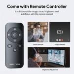 4K Webcam with Remote Control, DEPSTECH DW50 Sony Sensor Webcam with Mic, Noise-Canceling, AutoFocus, Low-Light Correction, Privacy Cover, Streaming Web Camera for Zoom/OBS/Teams/PC/Mac/Laptop/Desktop