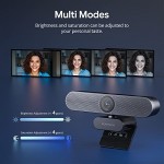 4K Webcam with Remote Control, DEPSTECH DW50 Sony Sensor Webcam with Mic, Noise-Canceling, AutoFocus, Low-Light Correction, Privacy Cover, Streaming Web Camera for Zoom/OBS/Teams/PC/Mac/Laptop/Desktop