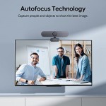 4K Webcam with Remote Control, DEPSTECH DW50 Sony Sensor Webcam with Mic, Noise-Canceling, AutoFocus, Low-Light Correction, Privacy Cover, Streaming Web Camera for Zoom/OBS/Teams/PC/Mac/Laptop/Desktop