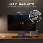 4K Webcam with Remote Control, DEPSTECH DW50 Sony Sensor Webcam with Mic, Noise-Canceling, AutoFocus, Low-Light Correction, Privacy Cover, Streaming Web Camera for Zoom/OBS/Teams/PC/Mac/Laptop/Desktop