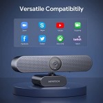 4K Webcam with Remote Control, DEPSTECH DW50 Sony Sensor Webcam with Mic, Noise-Canceling, AutoFocus, Low-Light Correction, Privacy Cover, Streaming Web Camera for Zoom/OBS/Teams/PC/Mac/Laptop/Desktop