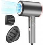 Hair Dryer, 1800W Blow Dryer, Ionic Hair Dryer with Diffuser, Foldable Handle Travel Hair Dryer, Constant Temperature Hair Care Without Damaging Hair