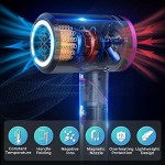 Hair Dryer, 1800W Blow Dryer, Ionic Hair Dryer with Diffuser, Foldable Handle Travel Hair Dryer, Constant Temperature Hair Care Without Damaging Hair