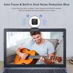 4K Streaming Webcam with Light - Angetube Ultra HD Autofocus Web Camera with Microphone - USB Gaming Web Cam Built-in Privacy Cover, Sony Sensor for PC MAC Computer Laptop Desktop, Meeting Video Call