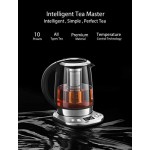 Electric Tea Kettle, 6 Variable Presets Temperature Smart Tea Maker, Fast Boil Electric Glass Kettle with 2Hr Keep Warm Function, Premium Stainless Steel, 1200 Watt Quick Heating, 1.7L