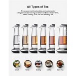 Electric Tea Kettle, 6 Variable Presets Temperature Smart Tea Maker, Fast Boil Electric Glass Kettle with 2Hr Keep Warm Function, Premium Stainless Steel, 1200 Watt Quick Heating, 1.7L