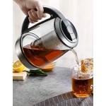 Electric Tea Kettle, 6 Variable Presets Temperature Smart Tea Maker, Fast Boil Electric Glass Kettle with 2Hr Keep Warm Function, Premium Stainless Steel, 1200 Watt Quick Heating, 1.7L