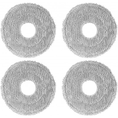 Mop Pads Compatible with L10s Pro Ultra/X30 Ultra/X40 Ultra, Wet Mopping Pads for Mopping Floor (4 PCS)