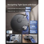 X40 Ultra Robotic Vacuum with Removable & Liftable Mop, 12,000Pa Suction, Side Brush Extensive Cleaning, 158°F Mop & Washboard Self Cleaning, Auto-Empty, Auto Refill, liftable Brushes