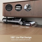 H14 Pro Wet Dry Vacuum Cleaner, 180° Lie-Flat Vacuum Mop, 140°F Washing and Fast Hot Air Drying, Powerful 18kPa Suction Floor Cleaner Machine, Easy GlideWheel Movement, Smart App Control