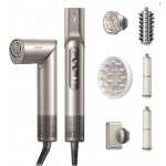 Dreame Dazzle Hair Styler and Dryer- Intelligent Nozzle Recognition, 110,000RPM High-Speed Motor for Fast Drying, 300M Negative Ions, 5 Snap-on Attachments, Smart Screen, 3 Customizable Modes