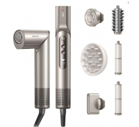 Dreame Dazzle Hair Styler and Dryer- Intelligent Nozzle Recognition, 110,000RPM High-Speed Motor for Fast Drying, 300M Negative Ions, 5 Snap-on Attachments, Smart Screen, 3 Customizable Modes